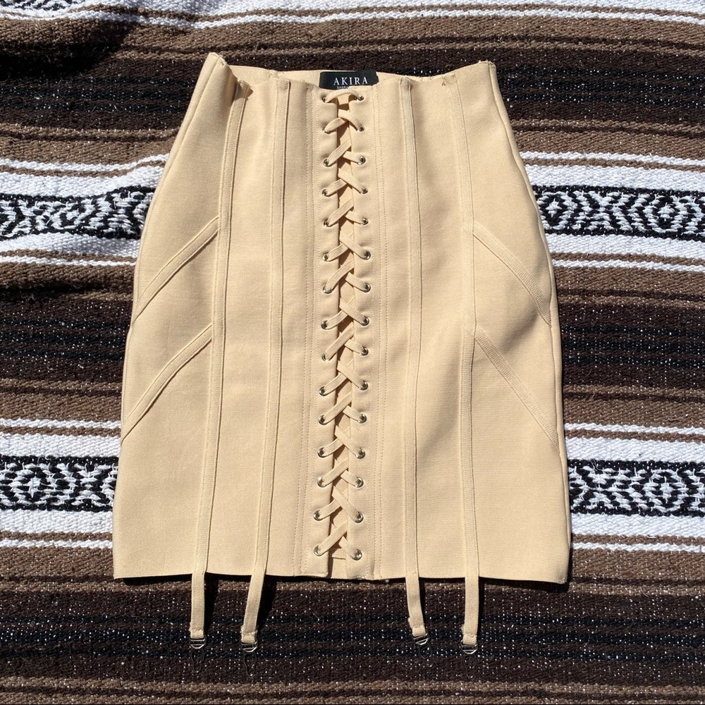 AKIRA Nude Pencil Skirt